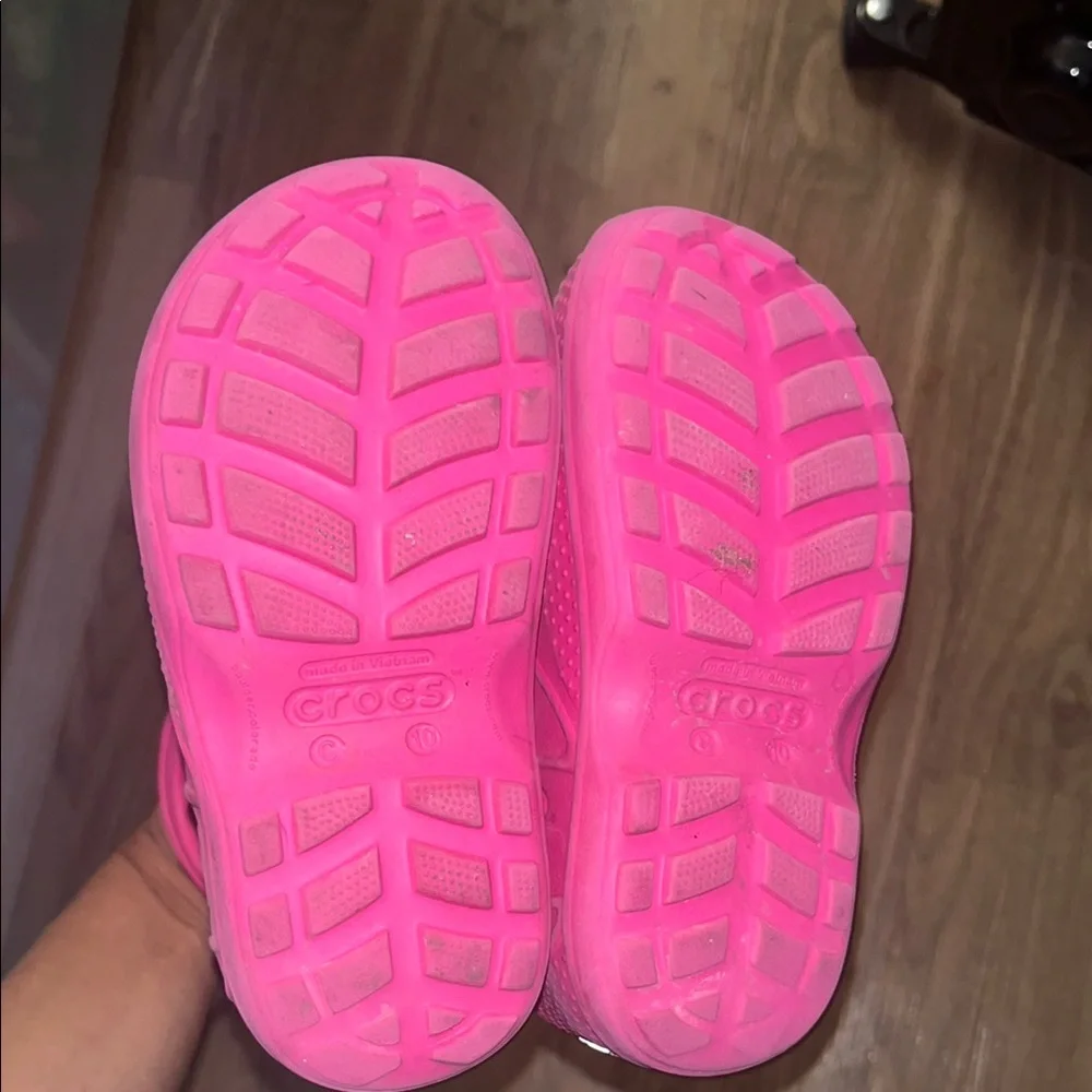 CROCS Pink Rain & Snow Boots Waterproof Mid-Calf